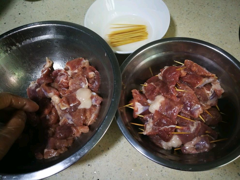 牙签羊肉
