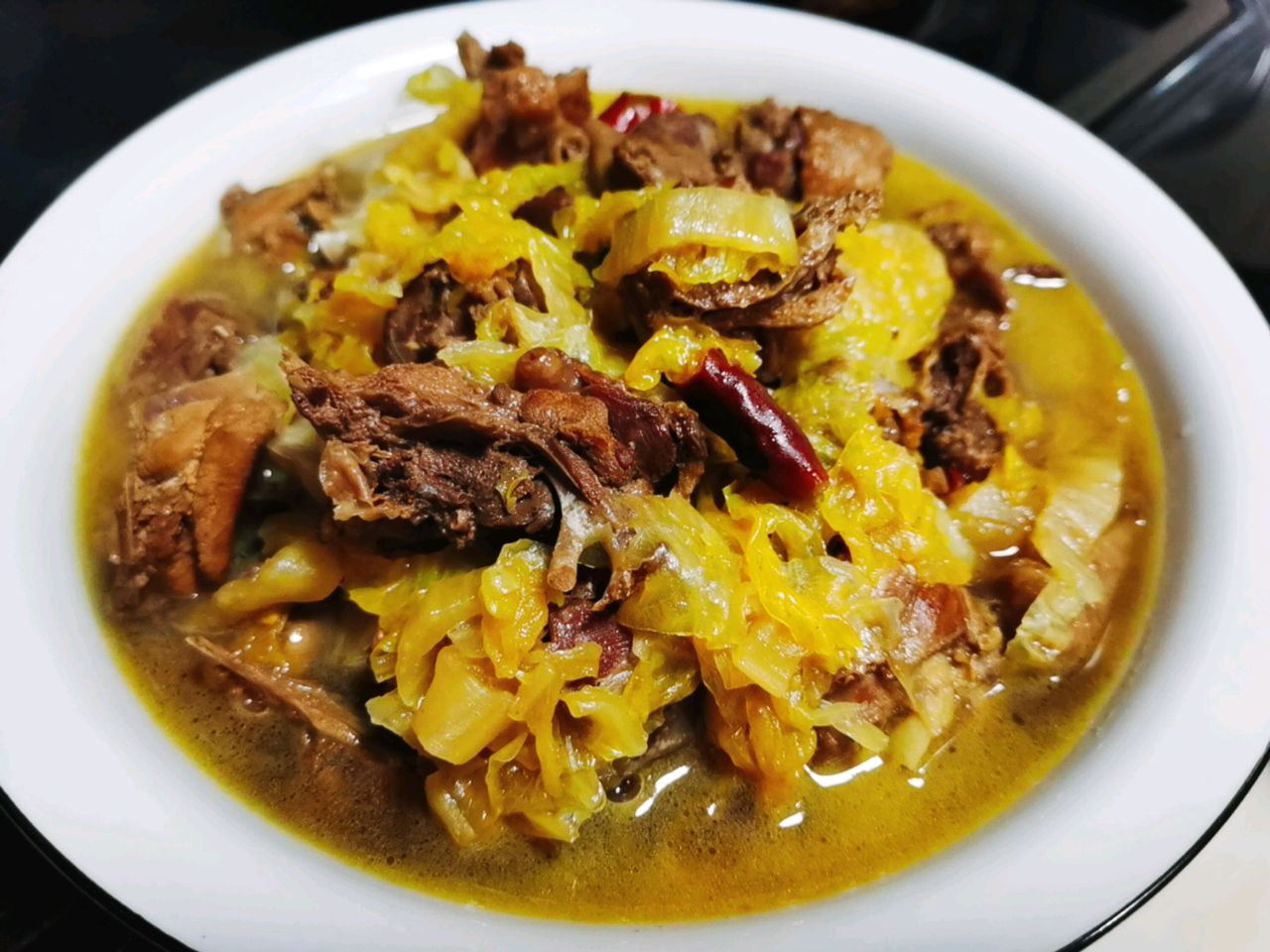 鸭肉炖酸菜