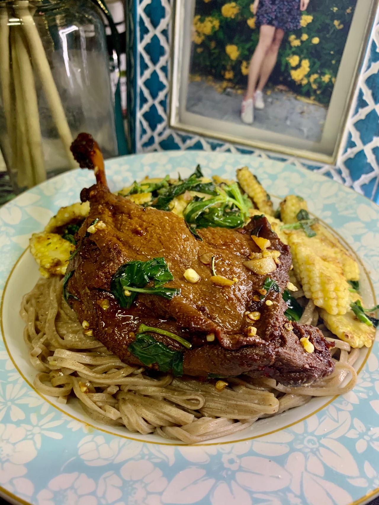 鸭腿荞麦面