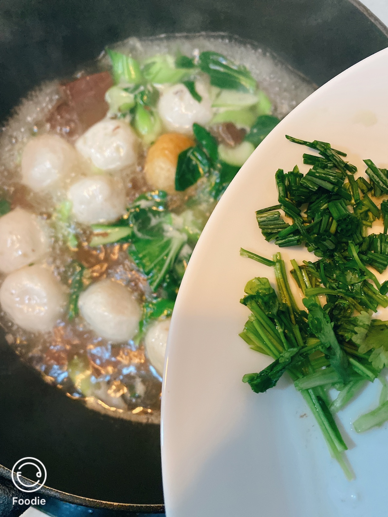 鸭血鱼丸汤