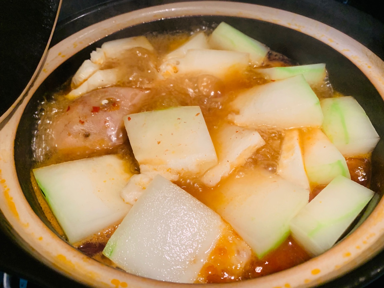 鸭子焖冬瓜