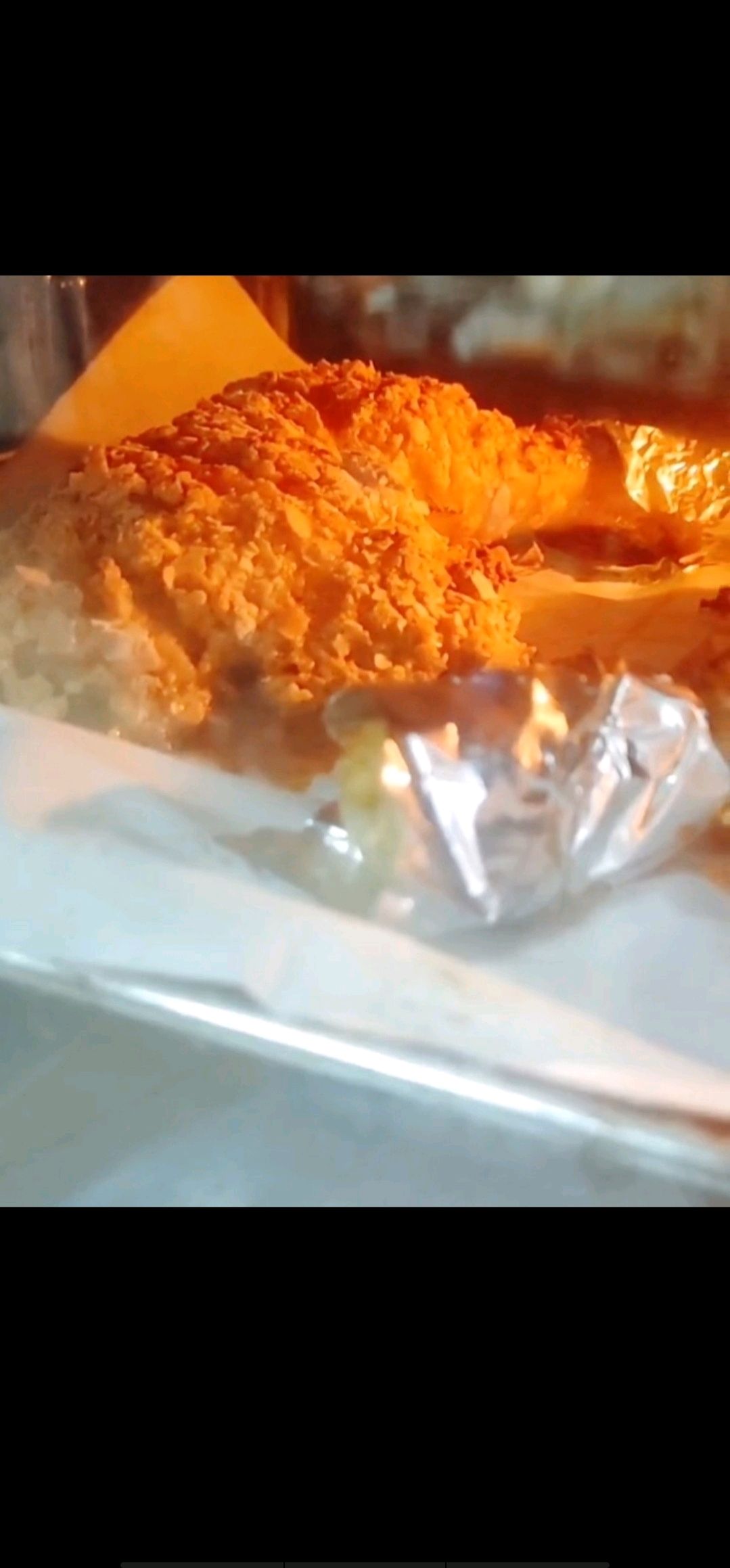 燕麦片烤鸡腿