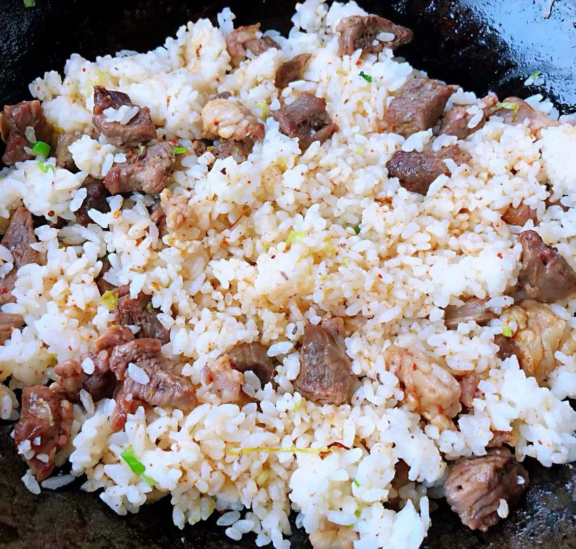 羊肉串炒饭