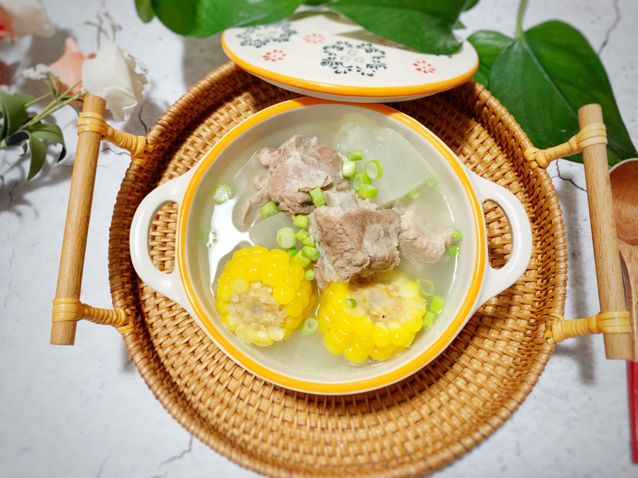 养生排骨玉米冬瓜汤