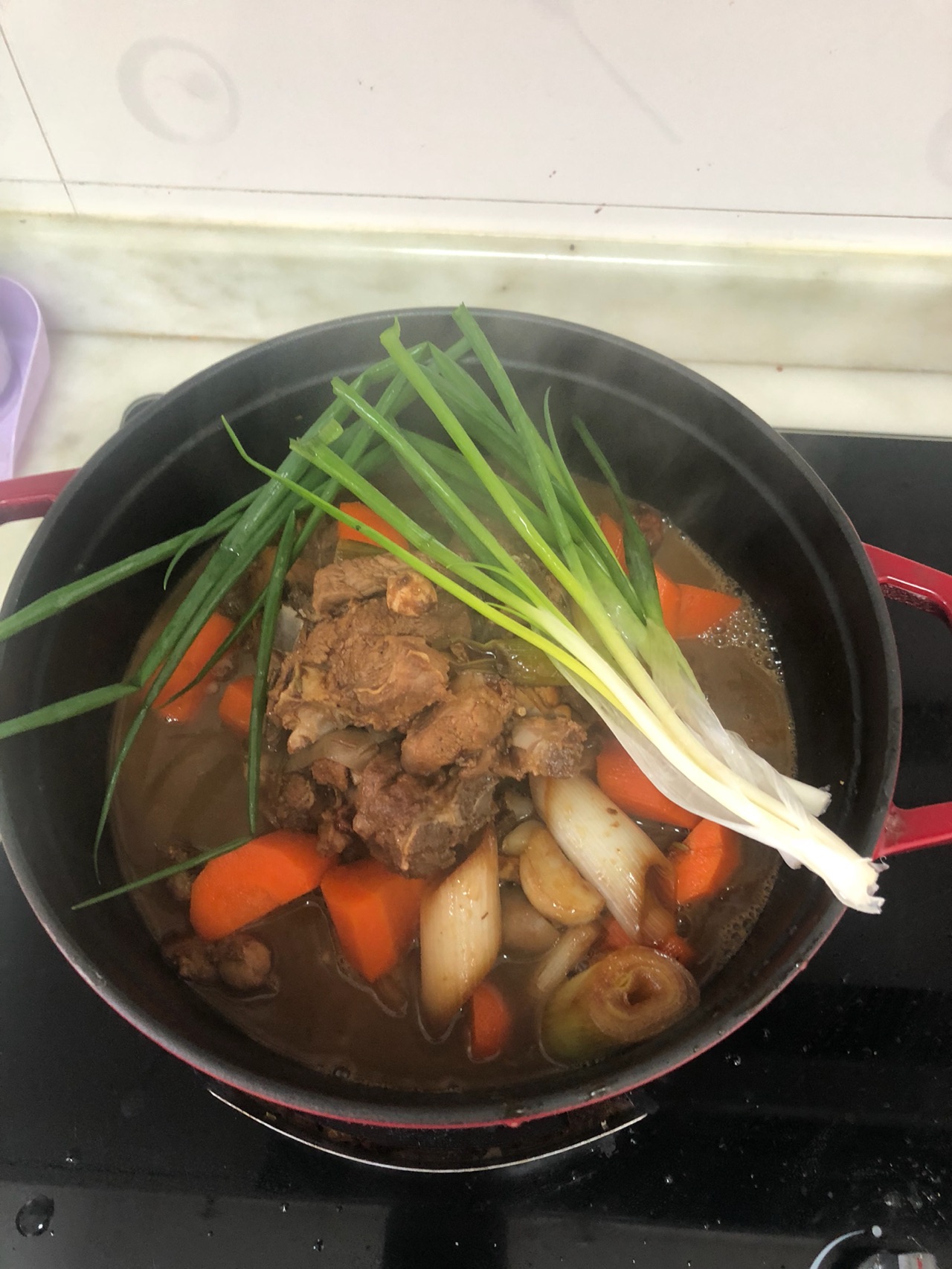 羊蝎子炖胡萝卜