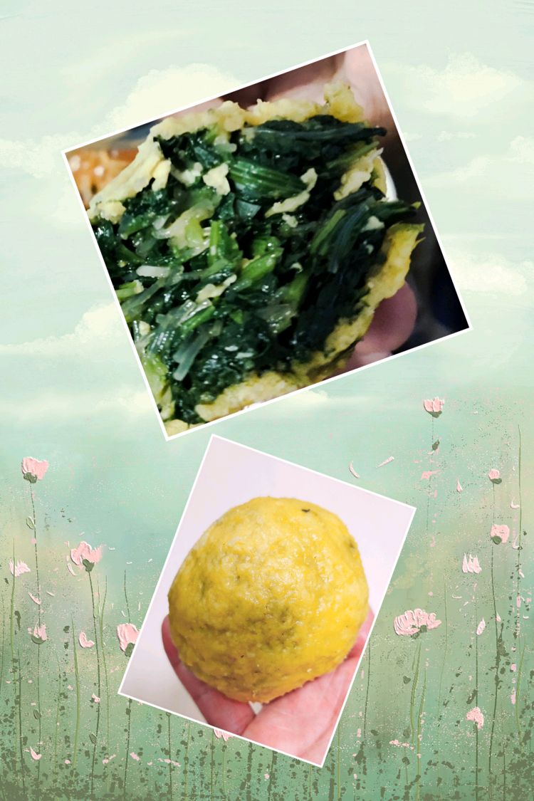 “摇滚”菠菜团子