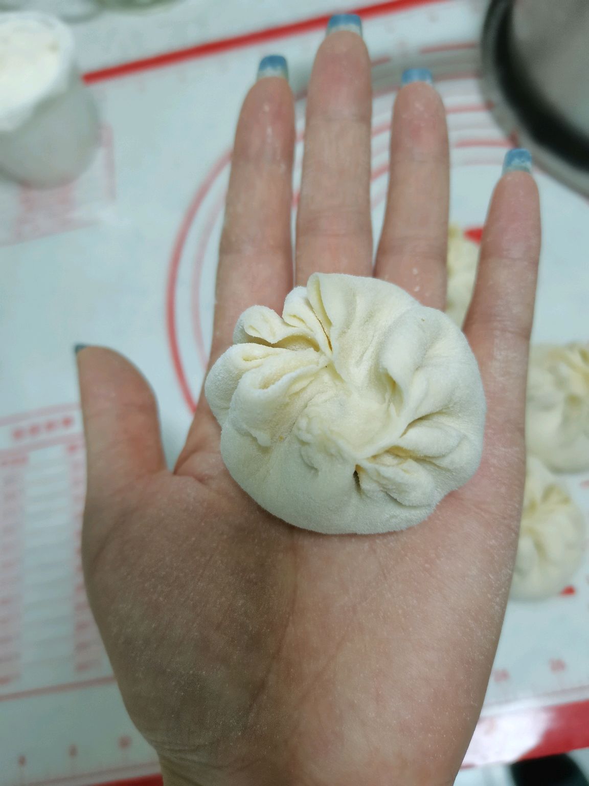 野菜(地然)馅包子
