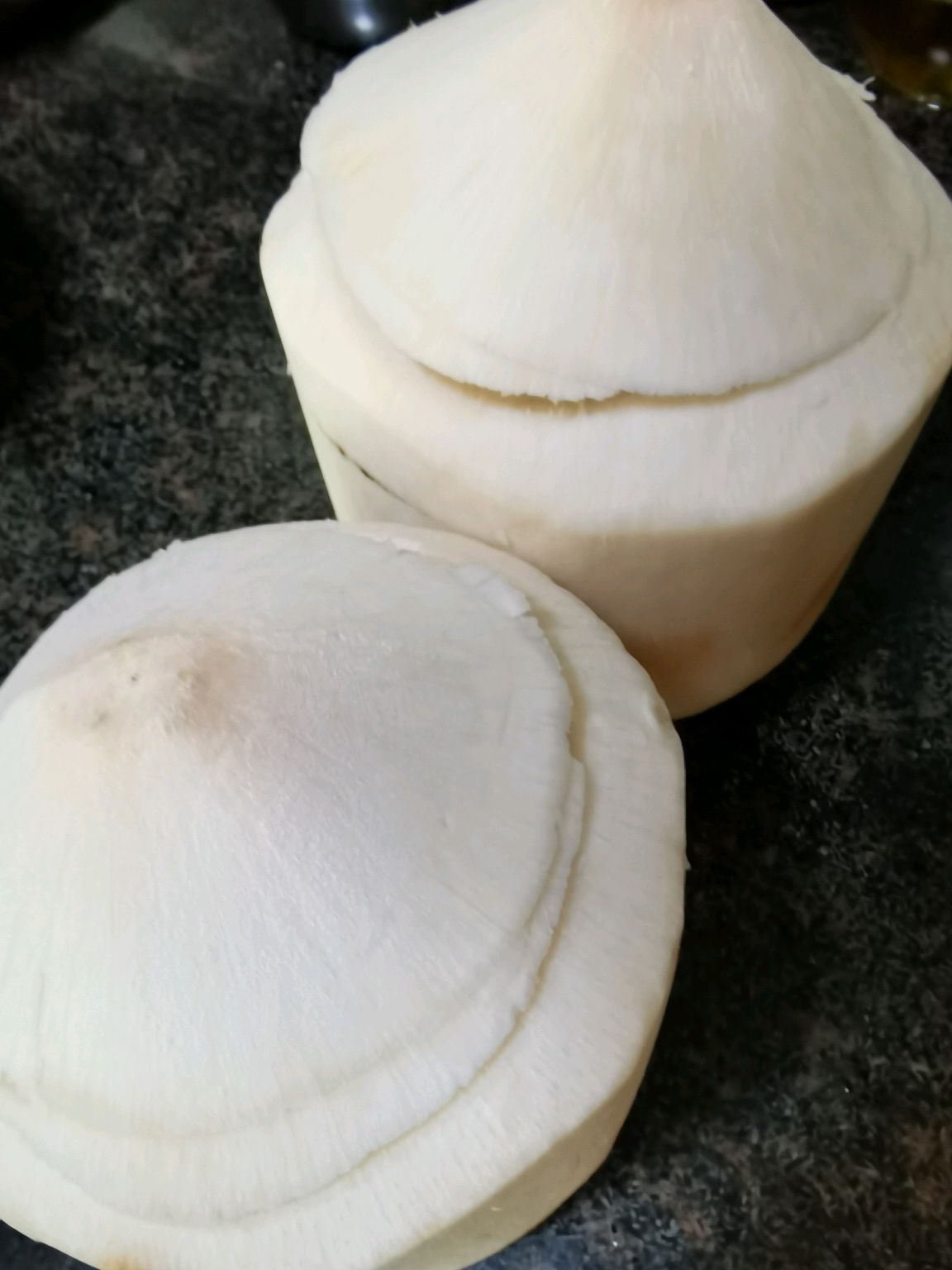 椰子牛奶双色冻