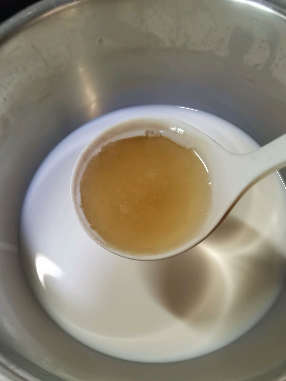 椰子牛奶双色冻