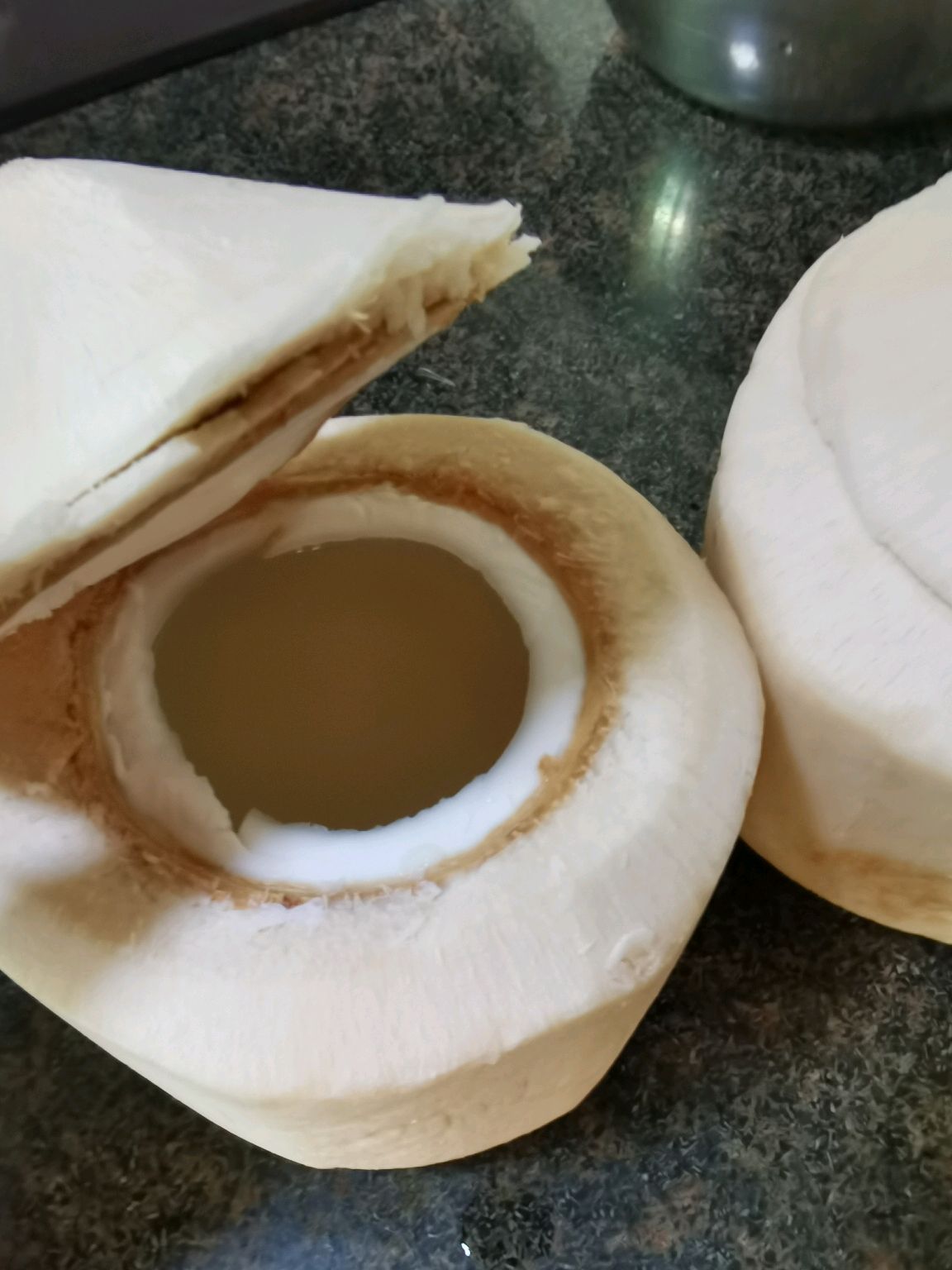椰子牛奶双色冻