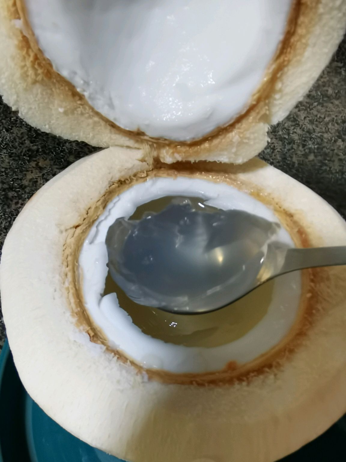 椰子牛奶双色冻