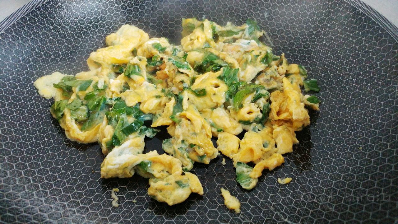 银丹草叶油煎蛋