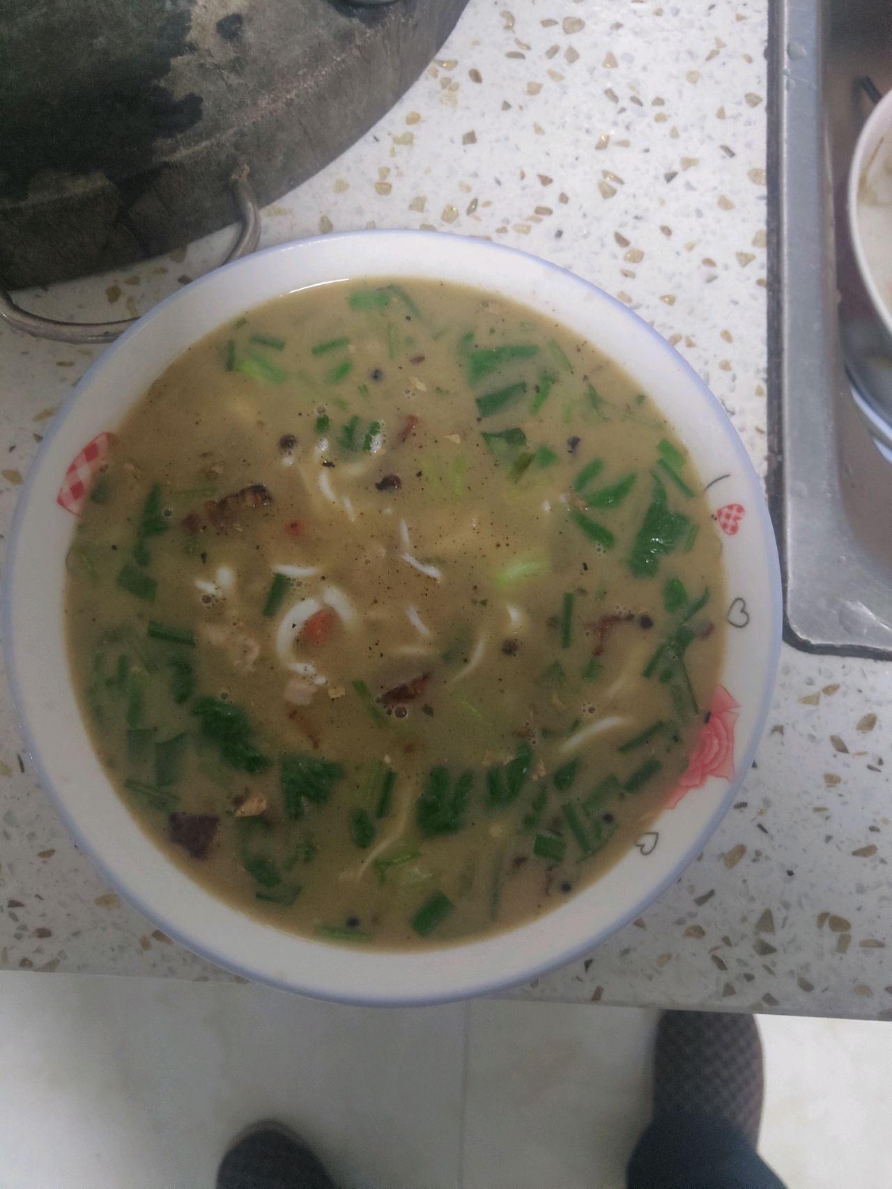 银鱼猪肉汤（麻辣）