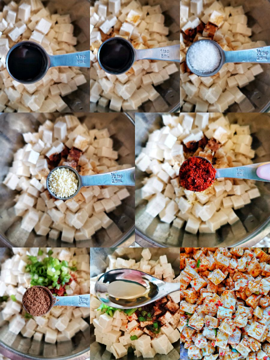 营养美味的黑全麦粉麻辣豆腐馅儿包子