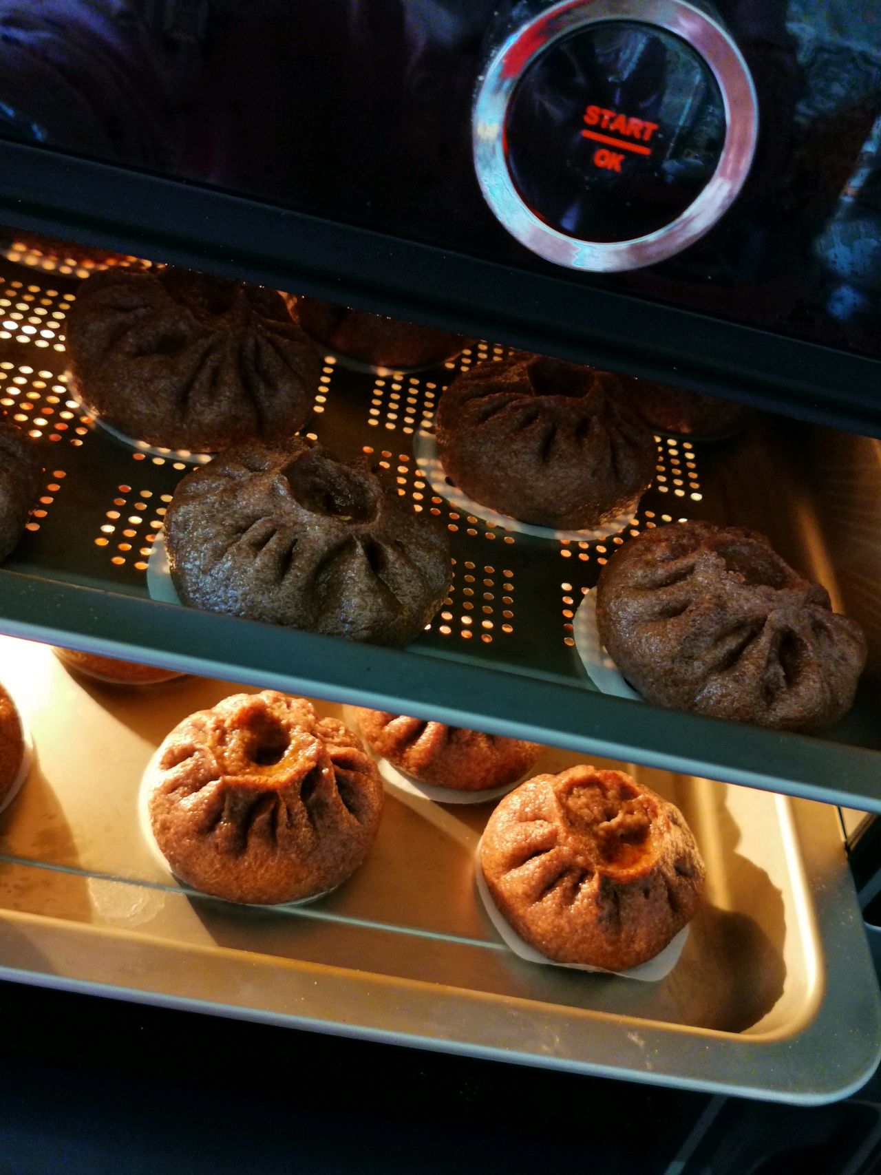营养美味的黑全麦粉麻辣豆腐馅儿包子