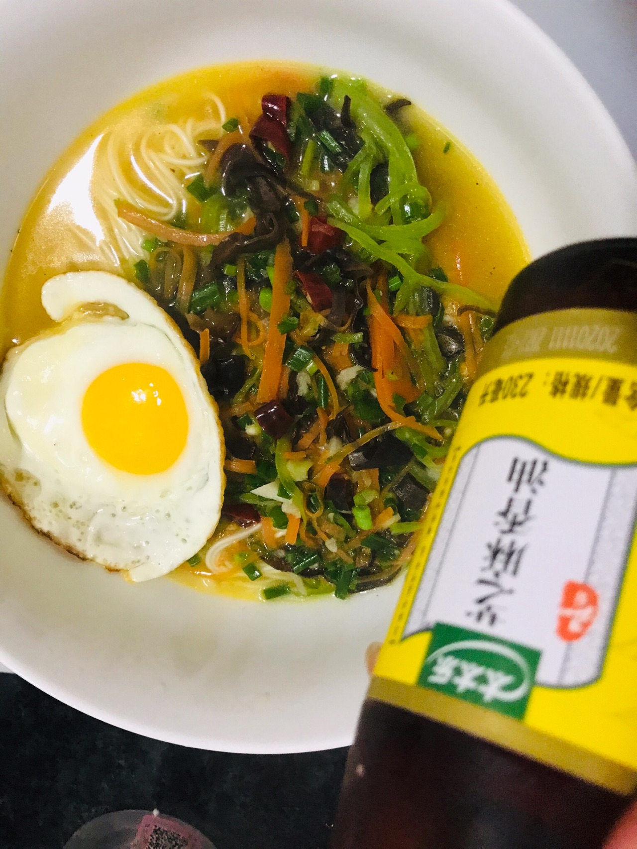 营养早餐-太太乐鸡汤面