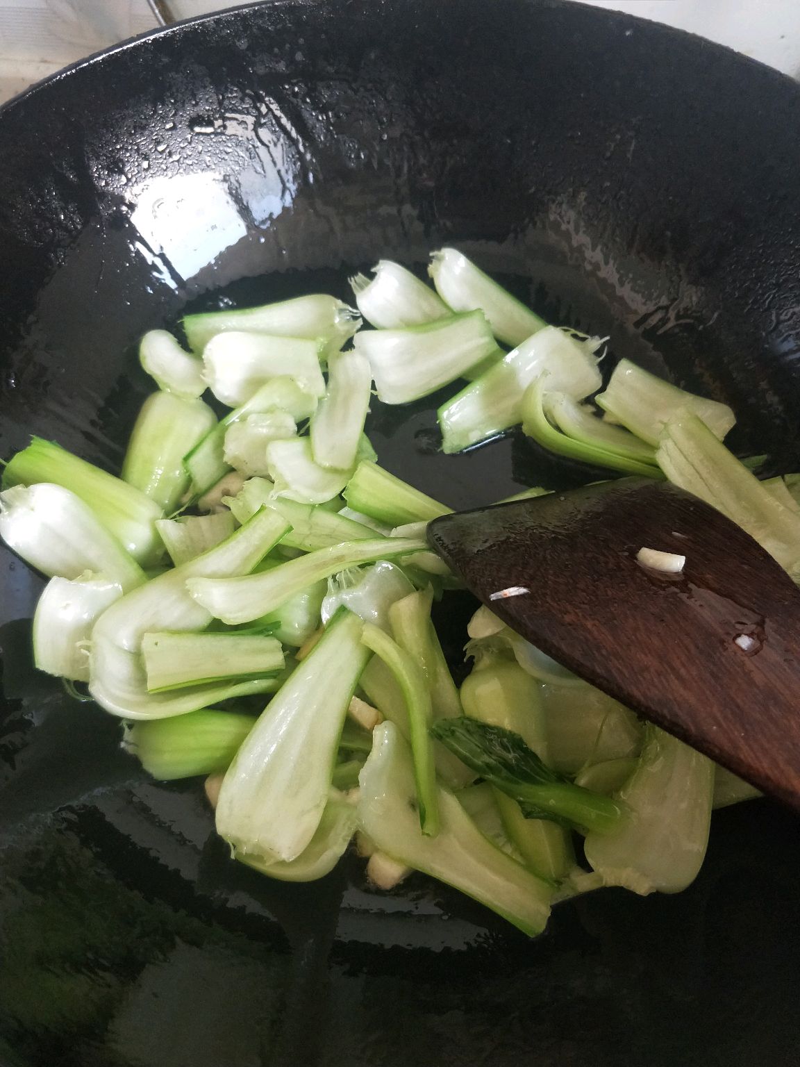 油菜炒虾皮