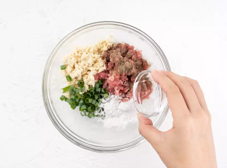 油豆腐包肉