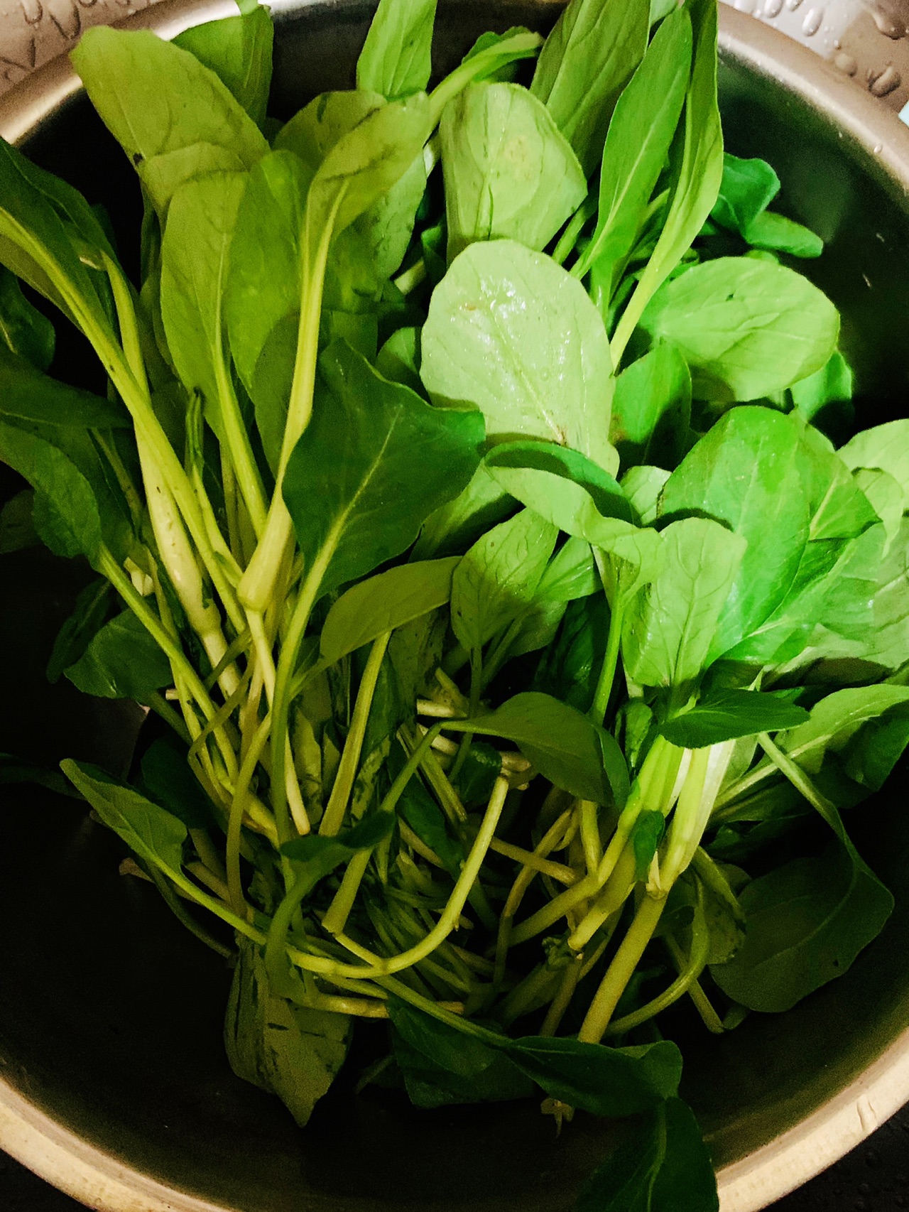 油淋鸡毛菜