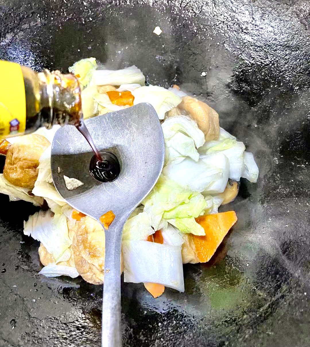 油面筋炒素