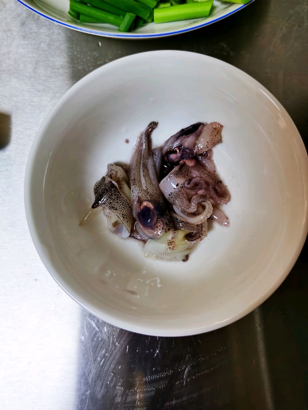 鱿鱼炒蒜薹