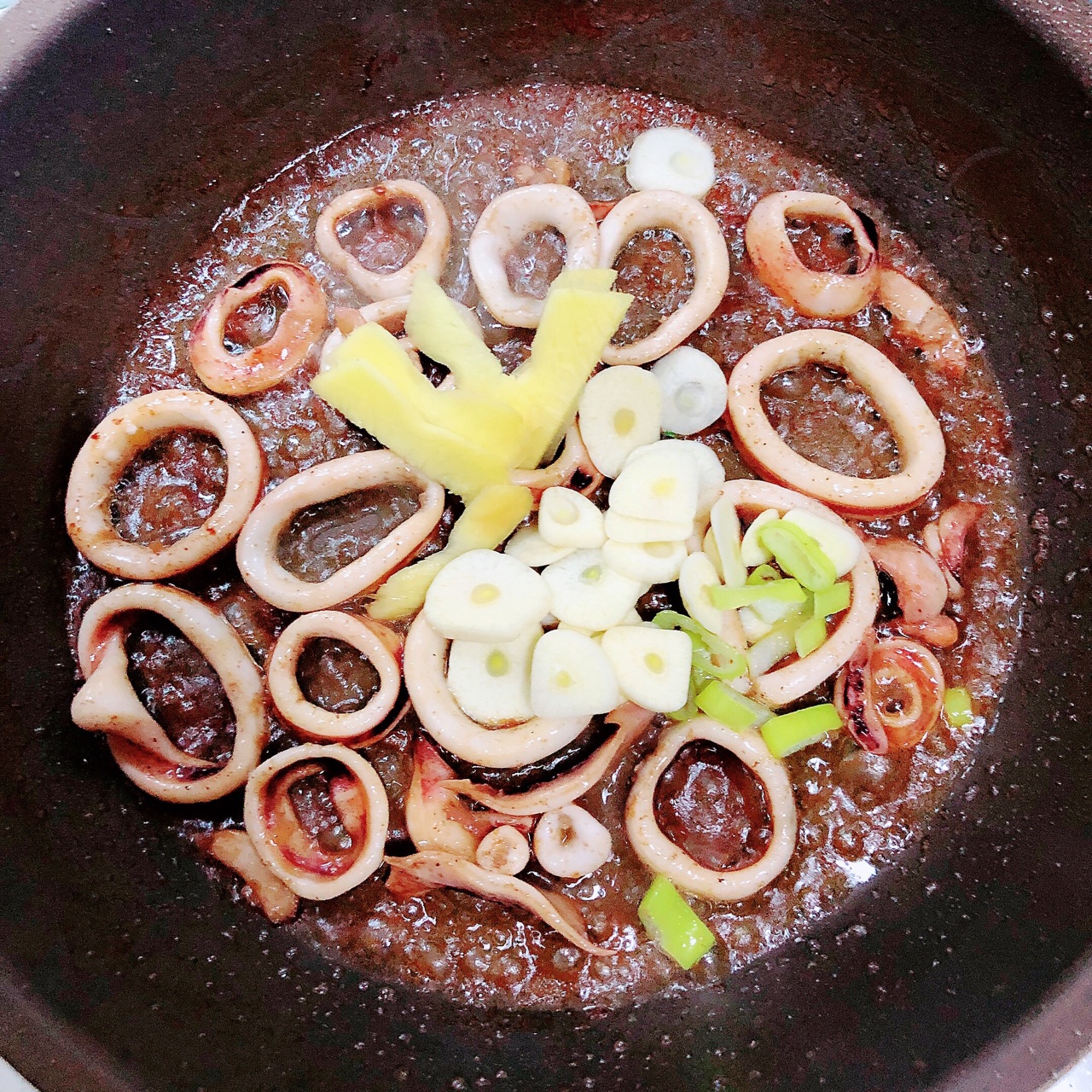 鱿鱼炒芝士年糕