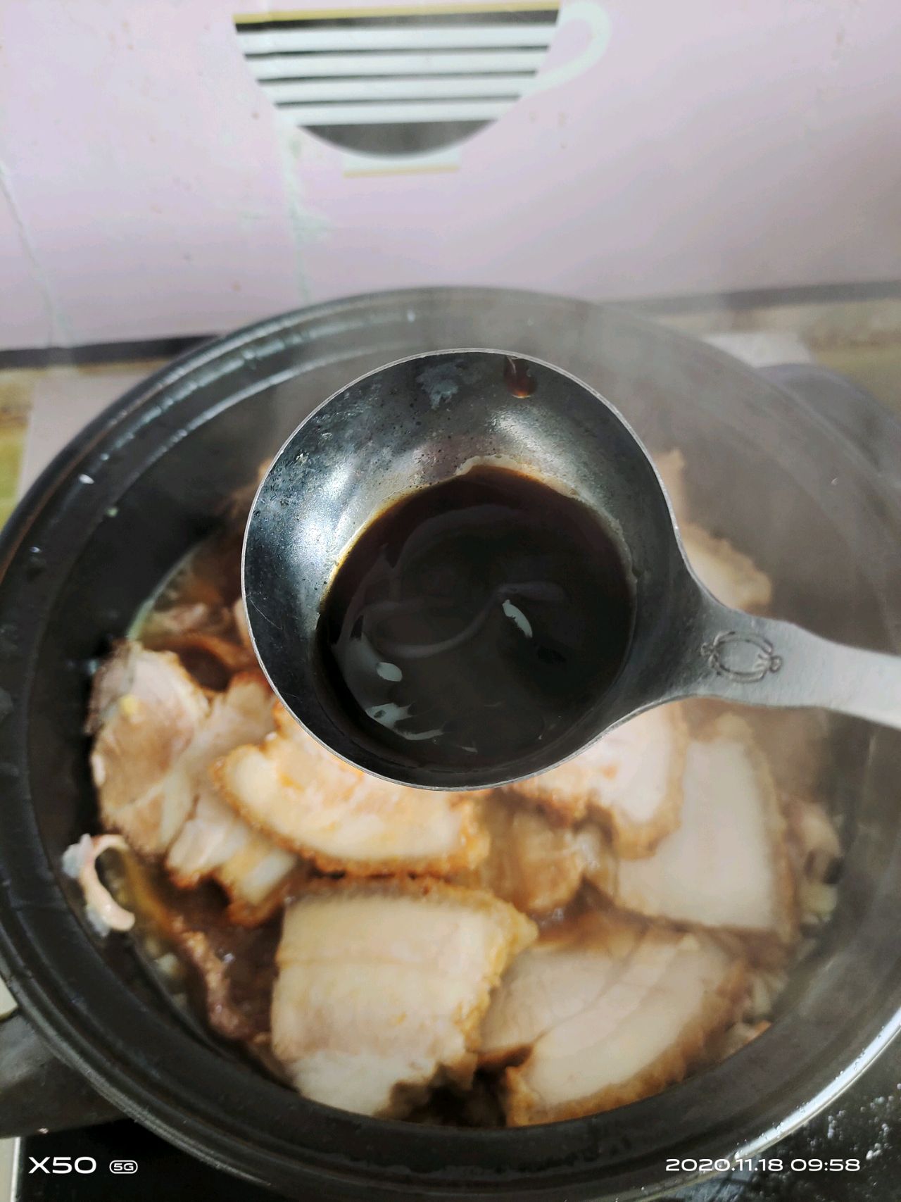 鱿鱼干煲扣肉