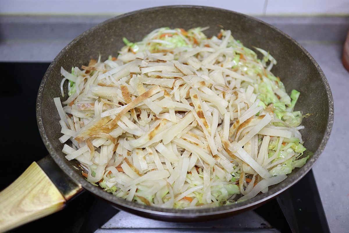 有滋有味快手素炒饼