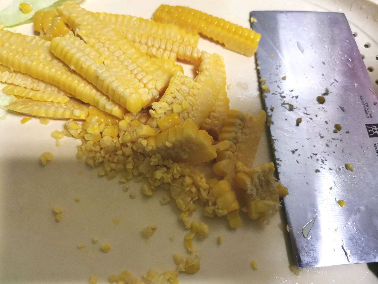 玉米菜团子