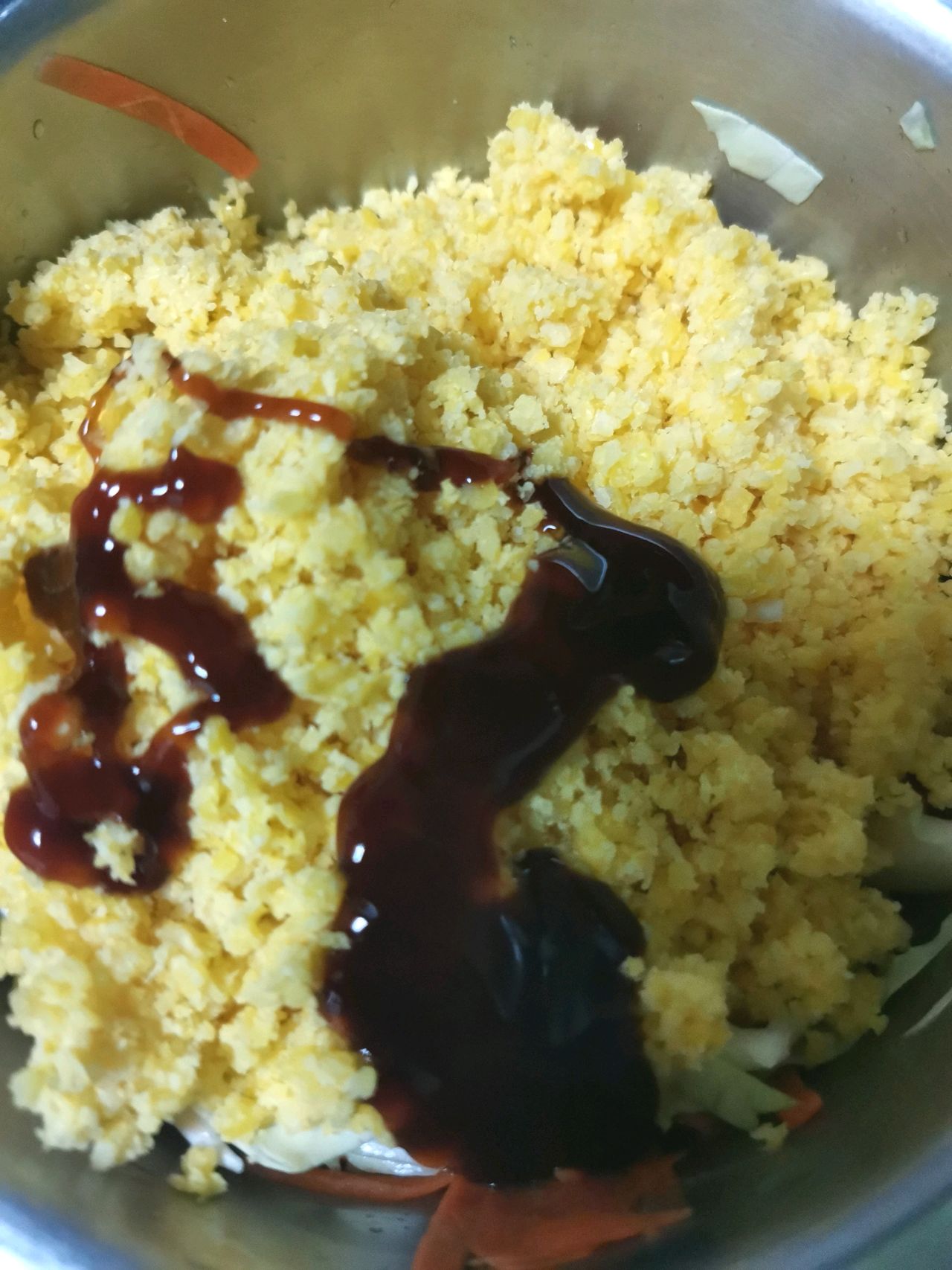 玉米菜团子