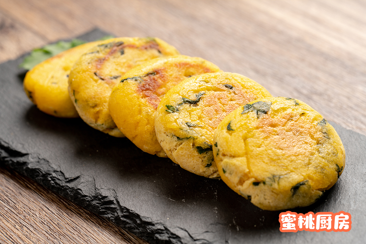 玉米面菜饼