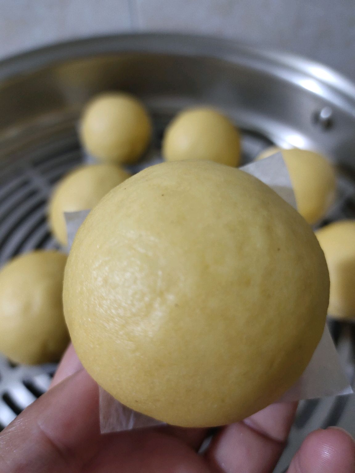 玉米面豆沙包