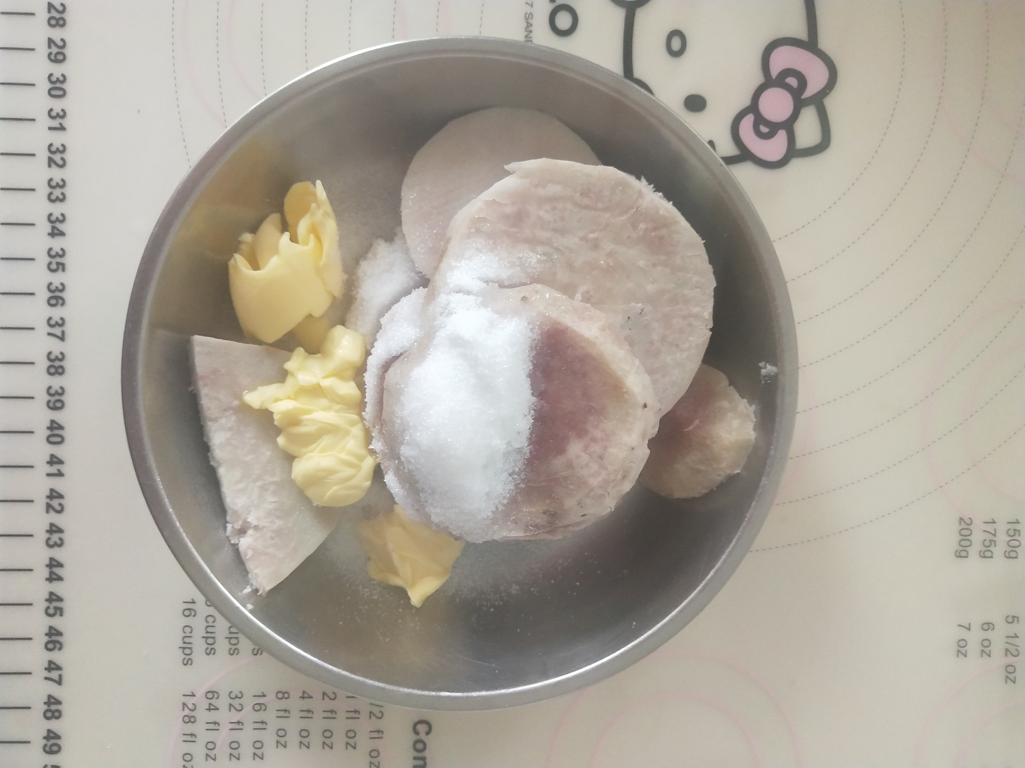 芋泥肉松面包