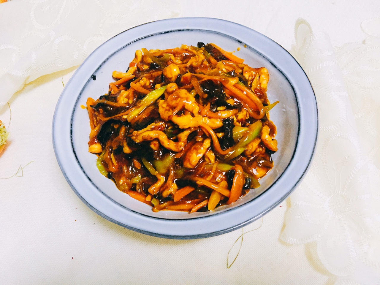 鱼香肉丝（鸡肉版）