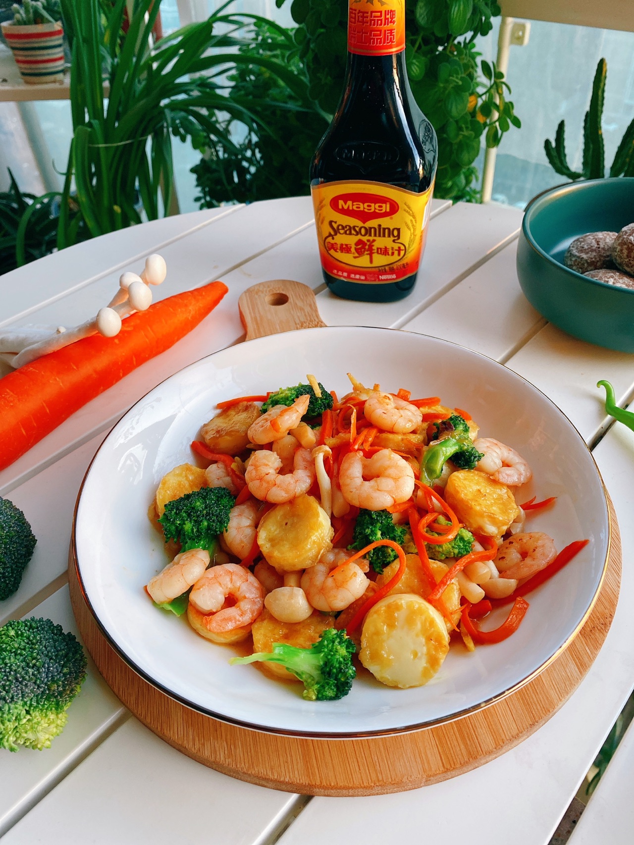 玉子豆腐烩虾仁
