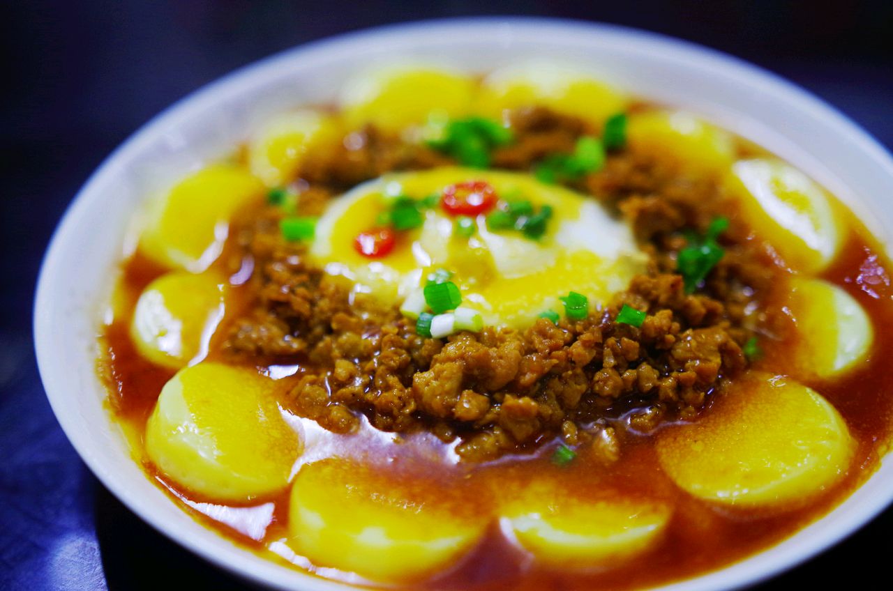 玉子花开之肉沫蒸玉子豆腐蛋