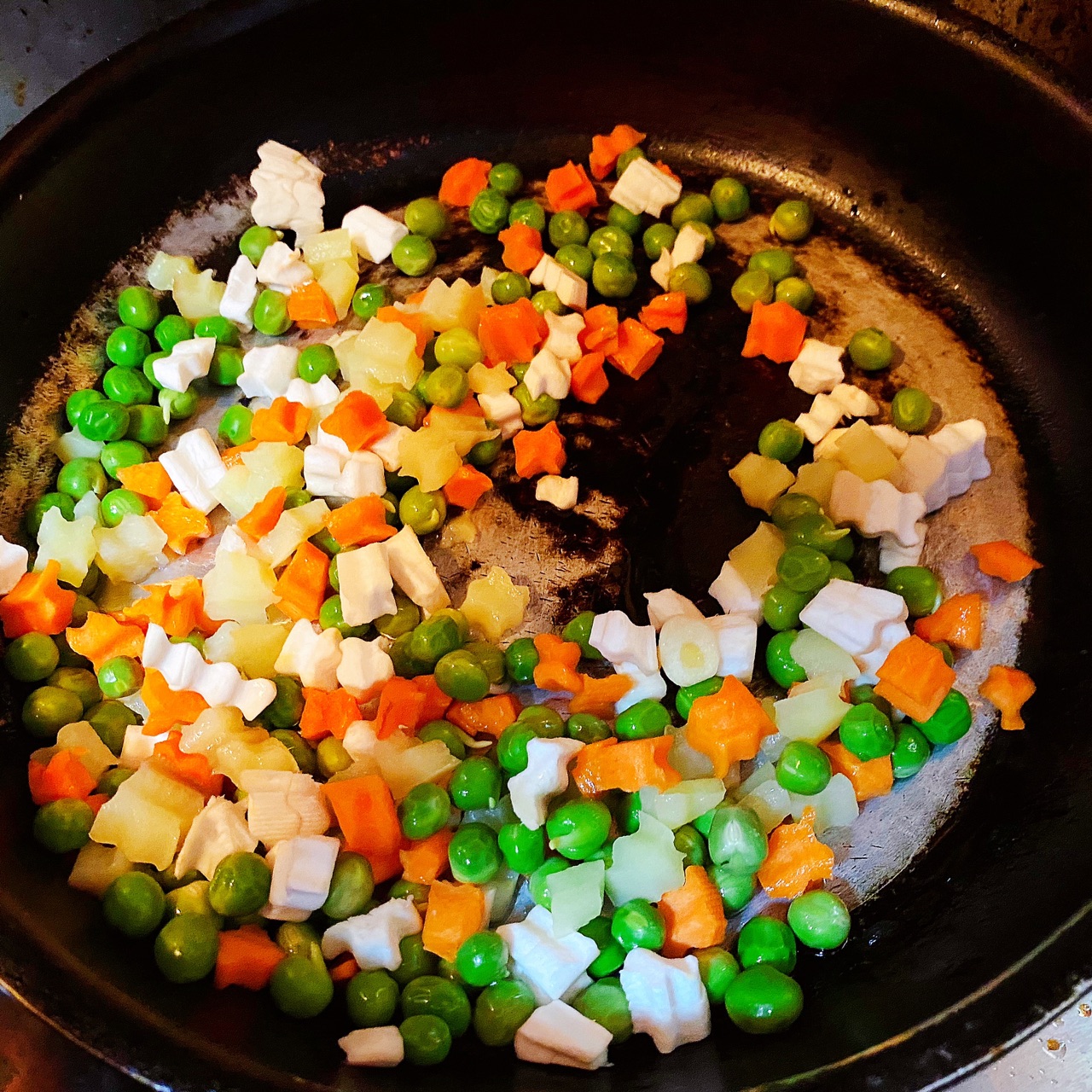 【原创】蚝油豌豆焖鲜蔬
