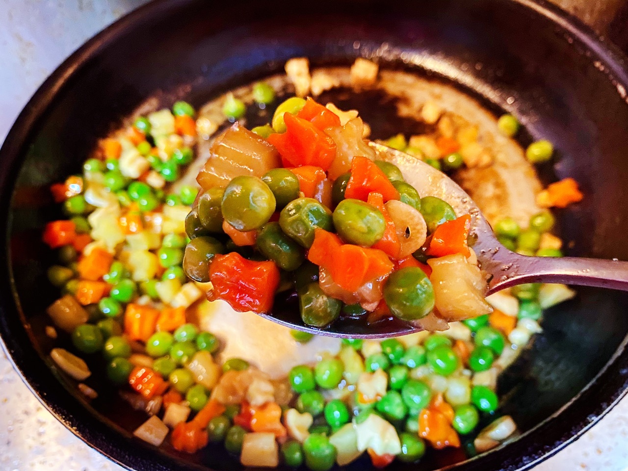 【原创】蚝油豌豆焖鲜蔬