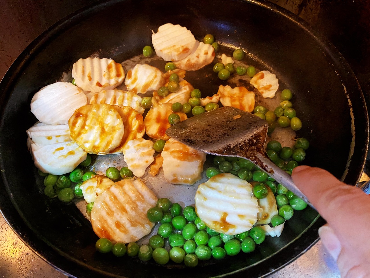 【原创】蚝油杏鲍菇白灼菜心