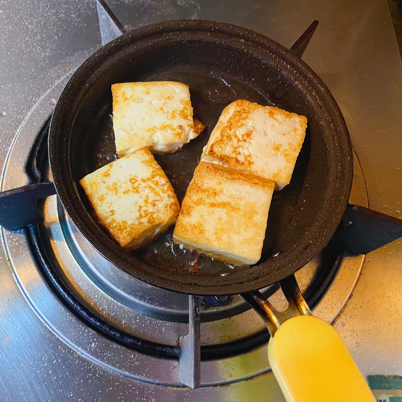 【原创】蚝油杏鲍菇软煎豆腐