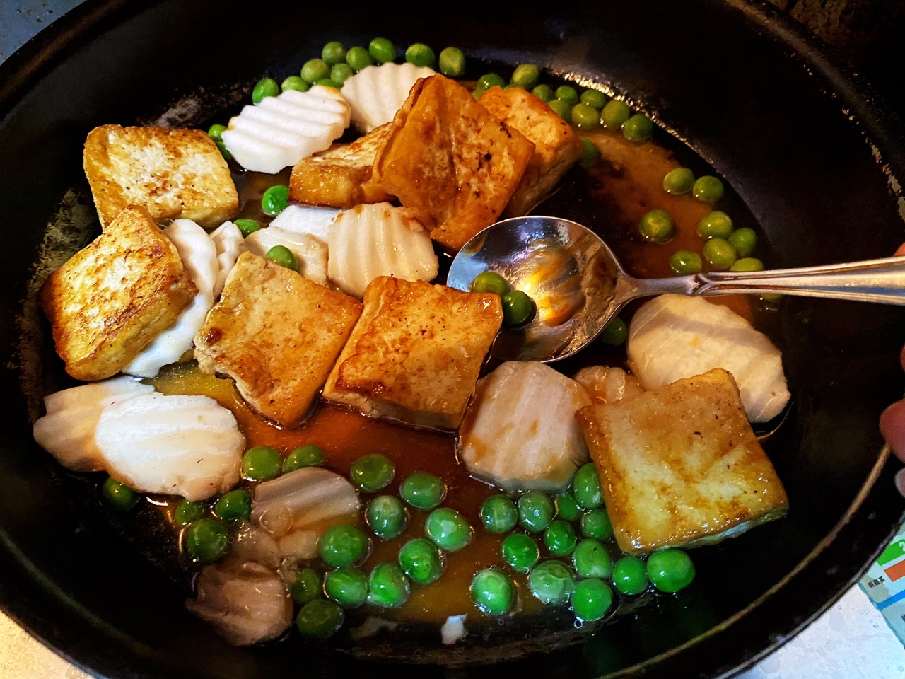 【原创】蚝油杏鲍菇软煎豆腐