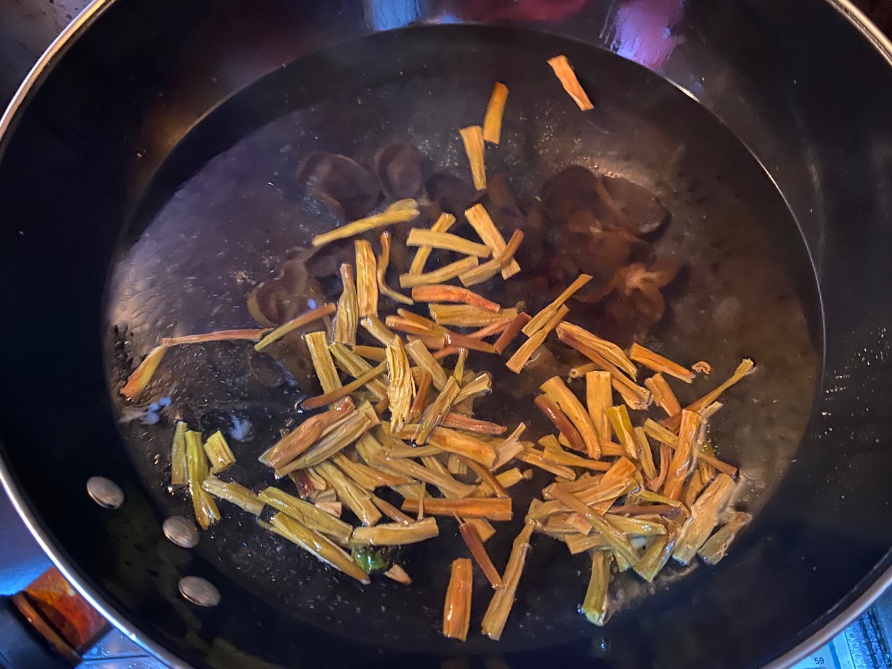 【原创】鸡汁茄片香菇卤面