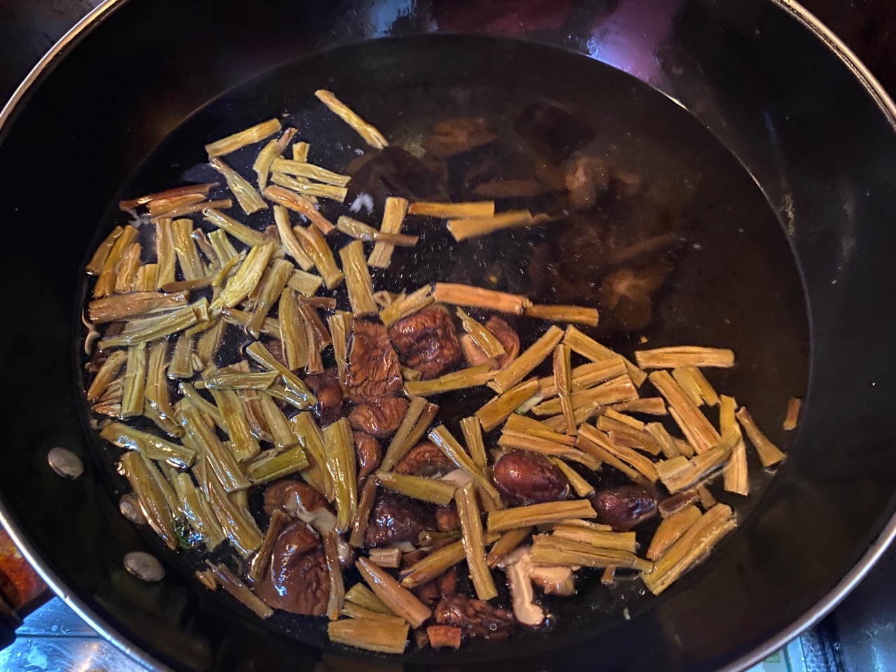 【原创】鸡汁茄片香菇卤面