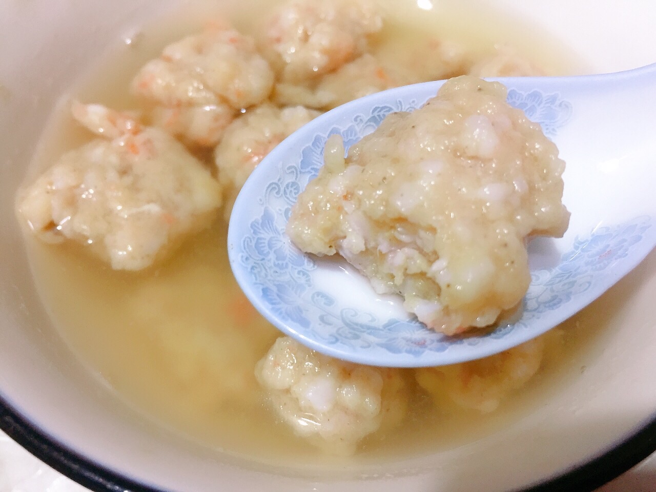 原汁原味虾滑