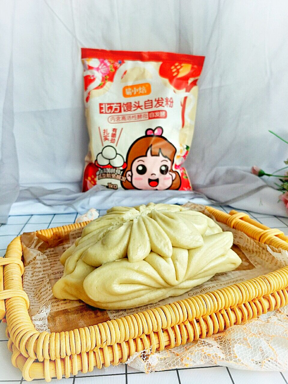 越嚼越香的北方莲花卷馒头