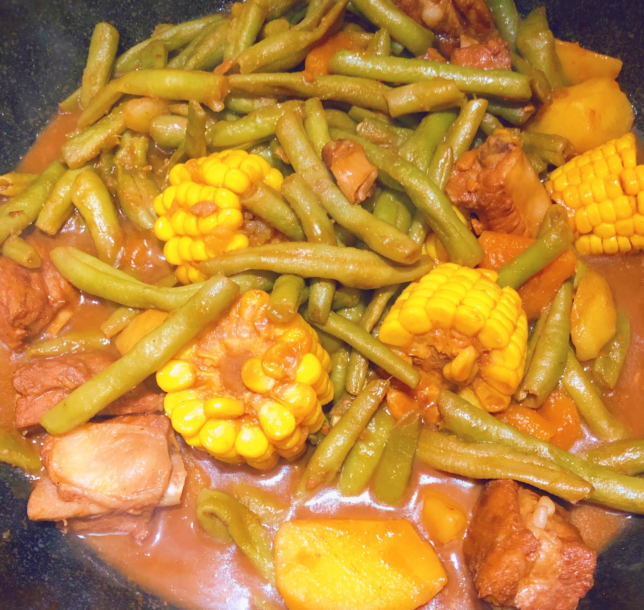 芸豆玉米土豆炖排骨