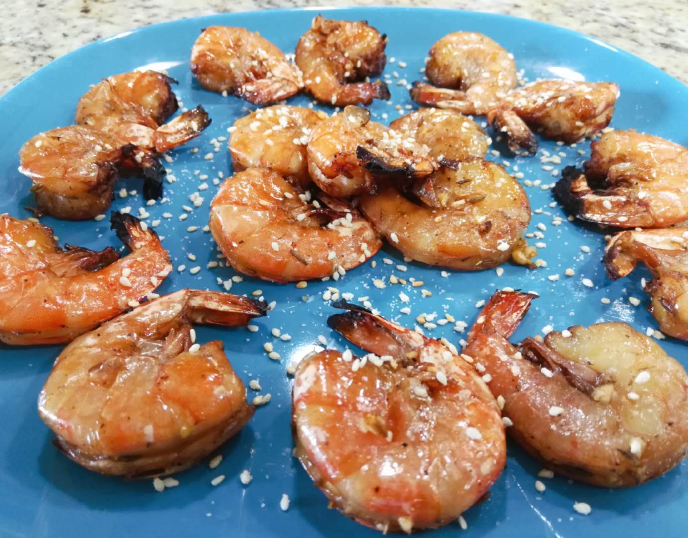 在家也能做的美味烤虾和烤馒头  简单快捷 味道不输烧烤店