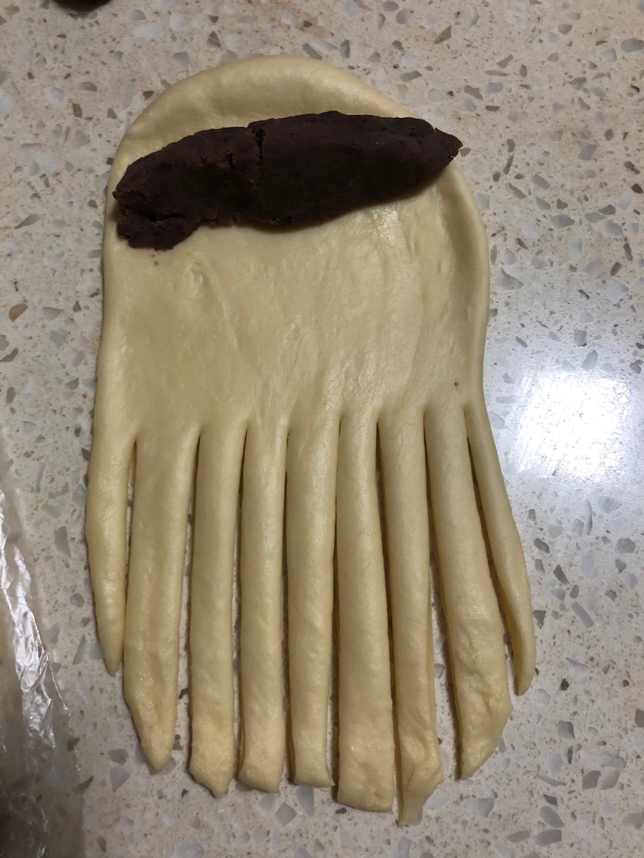 早餐～陈皮红豆沙虫虫包