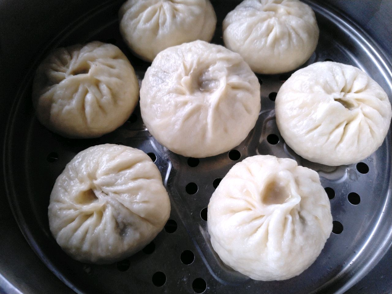 早餐～绿豆包子