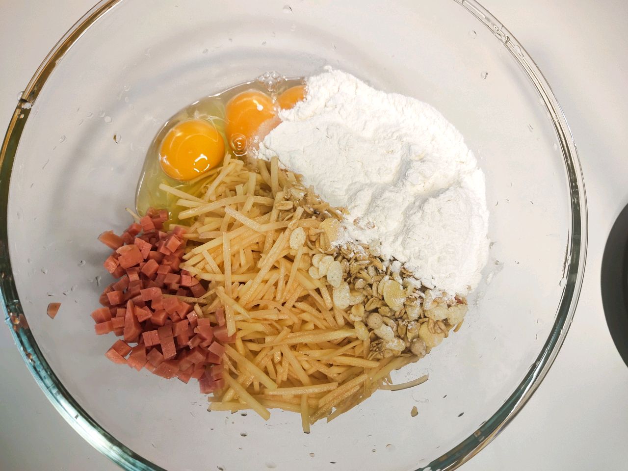 早餐燕麦鸡蛋土豆饼